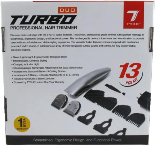 Vista 2 de Tyche Turbo Hair Clipper Duo - Kit de 13 piezas