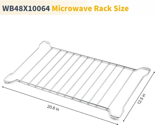 Vista 4 de Allstare WB48X10064 Piezas de repuesto para microondas GE Piezas de microondas Perfil Cafe Microondas Rack Holder 304 Acero inoxidable CVM1790SSSS