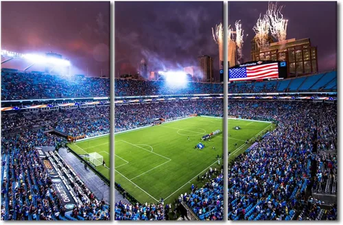 Vista 147 de Lincoln - Lienzo decorativo para pared, diseño de campo financiero de Filadelfia, paisaje de estadio de fútbol de Filadelfia, decoración de pared