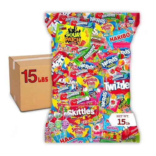 Vista 10 de Paquete variado de caramelos a granel, caramelos de 2 libras, caramelos envueltos individualmente CandyBulk, caramelos, rellenos de piñata, rellenos