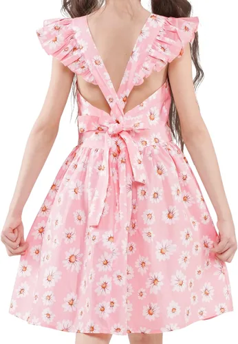Vista 112 de Vestido de verano para niña, de algodón, con diseño floral