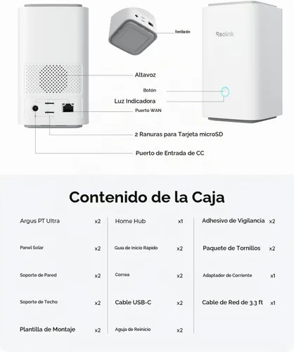 Vista 9 de REOLINK Argus PT Ultra 4K - Cámara de seguridad solar para exteriores