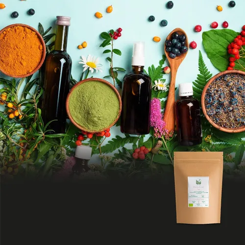 Vista 5 de Hojas de stevia orgánicas secas - Hoja de estavia Hoja de Stevia Hojas secas de Stevia Hoja de Stevia Hoja de Stevia Orgánica