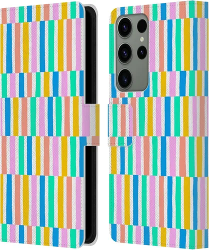 Vista 202 de Head Case Designs Officially Licensed Ninola Brushstrokes Multi Colorful Leather Wallet Case Compatible with Samsung Galaxy A07 4G