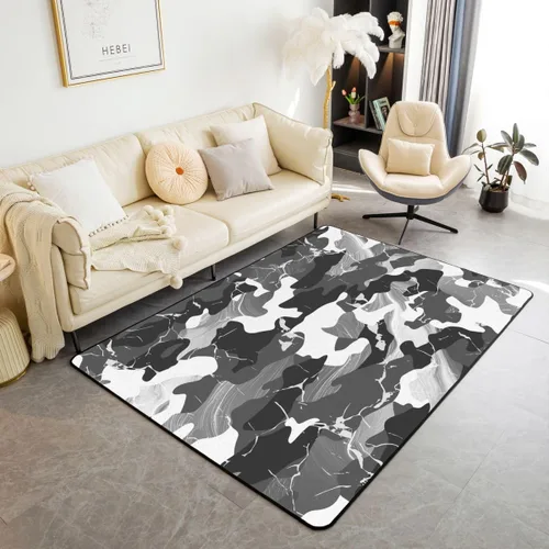Vista 36 de Feelyou Tapete de jacquard para interiores para niños y niñas, 3 x 5, patrón floral, alfombra de sala de estar, alfombra de decoración floral ultra