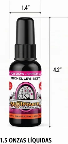 Vista 2 de BluntPower (Michelle's Best, 3 unidades) Ambientador concentrado – Ambientador a base de aceite premium en aerosol para el hogar y el coche – Spray