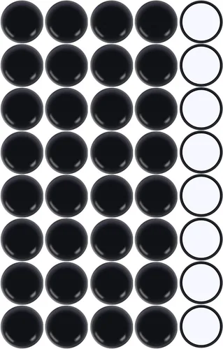 Vista 17 de Ezprotekt Paquete de 40 deslizadores de muebles autoadhesivos para alfombras, almohadillas redondas autoadhesivas de 1-1/8 pulgadas, almohadillas
