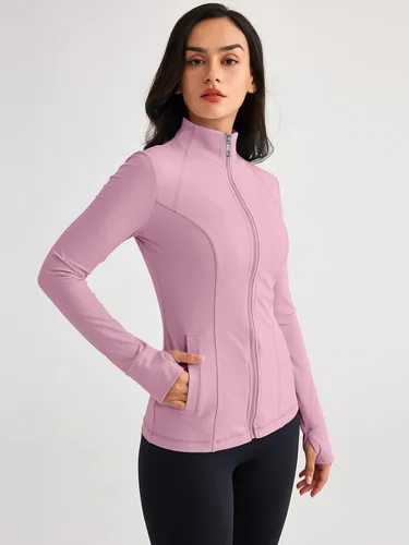 Vista 3 de Trendy Queen Womens Zip Up Jackets Long Sleeve Hoodies Gym Sweaters Workout Clothes 2023