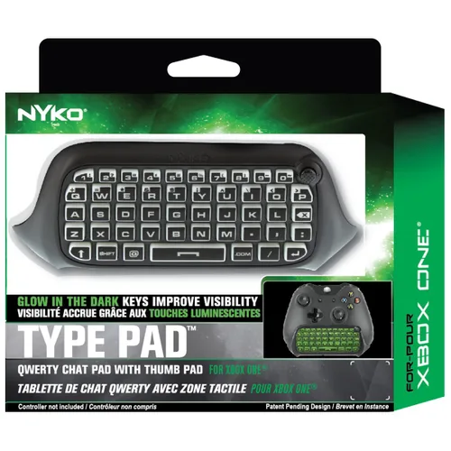 Vista 15 de Nyko Type Pad - Chat Pad Message Keyboard with Glow in the Dark Keys and 3.5mm Jack for Xbox One Wireless Controller
