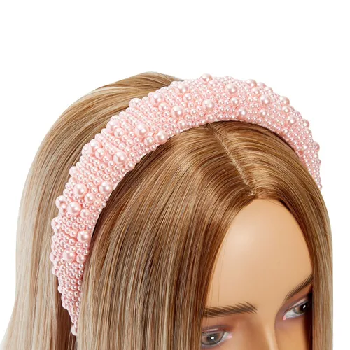 Vista 3 de Glamlily Diademas de cristal – Accesorios para el cabello cómodos durante todo el día – Glam Crystal & Pearl Diadema – Accesorios versátiles de moda