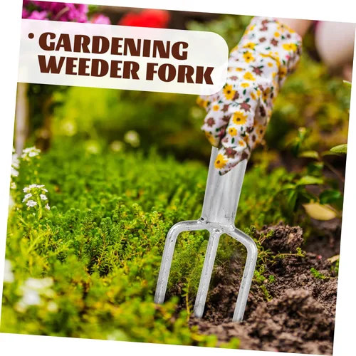 Vista 4 de Outanaya Herramienta de pesca de hierro Tenedor multiusos para pesca Jardinería Durable para deshierbar Diseño compacto
