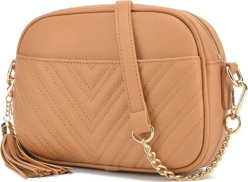 Vista 11 de lola mae Bolso bandolera acolchado, bolso de hombro de diseño moderno Shoulder Purse