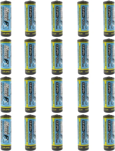 Vista 9 de Paquete de 16 baterías recargables LiFePo4 14430 de 3.2 V (0.551 x 1.693 in) 400 mAh para luz de panel solar, cepillo de dientes, afeitadora