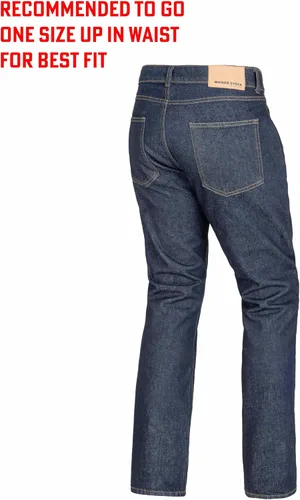 Vista 3 de WICKED STOCK Pantalones de motociclismo para hombre con protección CE LEVEL2 - Azul oscuro