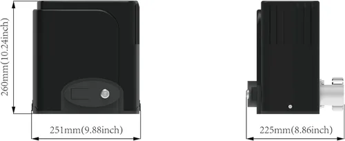 Vista 4 de Kit de abridor automático de puertas correderas para rack, herrajes para operador de puerta de seguridad con controles remotos y sensor para puerta