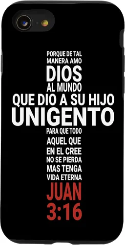 Vista 18 de Juan 3:16 Biblia Cristiana - Funda para iPhone 17
