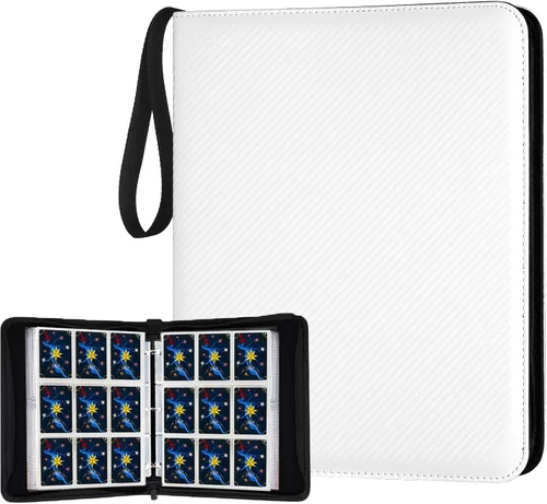 Vista 33 de GERMUN Carpeta de tarjetas coleccionables con 12 bolsillos, 720 bolsillos, carpeta de colección de tarjetas, carpeta de álbum de tarjetas para MTG