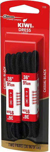 Vista 3 de Kiwi Classic - Cordones para zapatos, redondos, marrón, 1 libra, Marrón