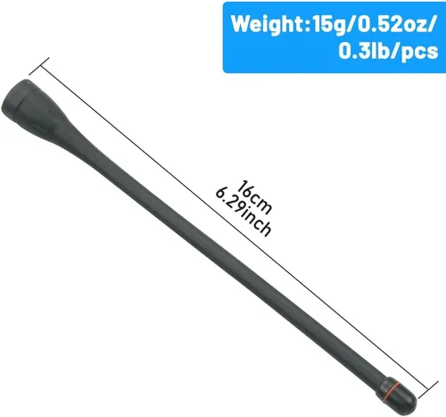 Vista 5 de Antena de repuesto para antena Icom F21 F24 F4001 F4011 F4101D F3021 F4161 F43GT F43TR Radio UHF 440-470Mhz FA-SC57U (paquete de 2)
