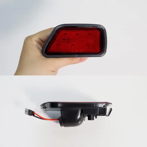 Vista 5 de 2x luces LED de señalización lateral de lente roja para parachoques trasero para Honda CR-V 1997-2001