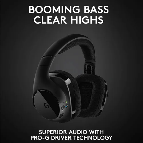 Vista 4 de Logitech G533 parlantes inalámbricos para juegos. DTS 7.1 sonido envolvente. Audio Pro-G