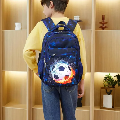 Vista 6 de LEDAOU Mochila escolar para niños y niñas, mochila para libros de primaria, primaria, escuela secundaria, mochila de viaje para edades de 6 a 14 años