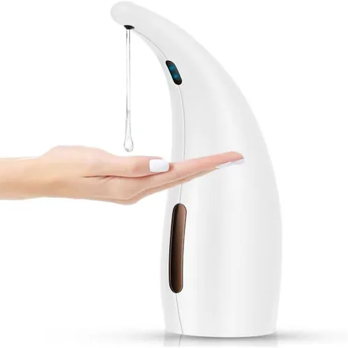 Vista 12 de Dispensador de jabón, ajustable de 4 niveles sin contacto para encimera de baño, cocina, dispensador automático de jabón con sensor de movimiento