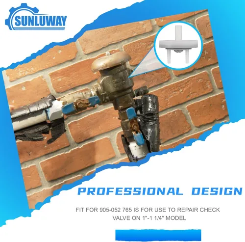 Vista 2 de 905-052 765 Kit de reparación de conjunto de válvula de retención, apto para el modelo 1"-1-1/4" en interruptor de vacío a presión (blanco)