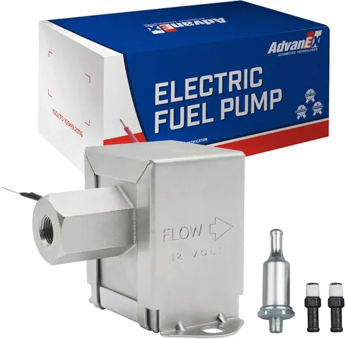 Vista 9 de Bomba de combustible eléctrica de 12 V universal de baja presión 5-9 PSI gasolina diésel en línea de metal sólido compatible con carburador HEP-02A