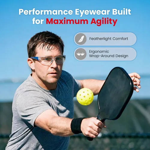 Vista 2 de Lightweight Pickleball Safety Glasses for Men & Women