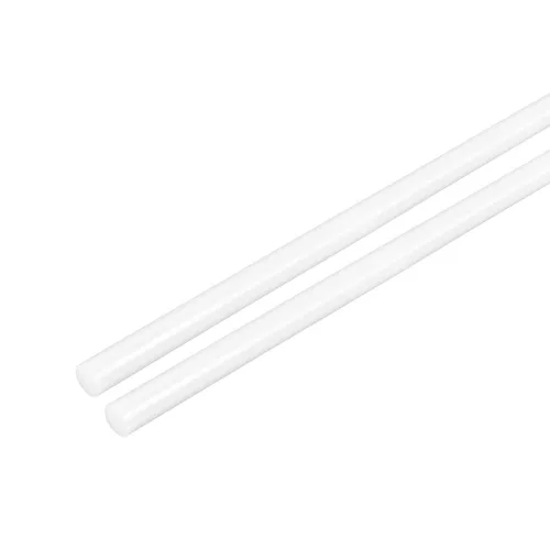 Vista 7 de uxcell Varilla redonda de plástico de 1/2 pulgada de diámetro y 20 pulgadas de longitud, varillas de polioximetileno, barras redondas de plástico