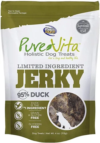 Vista 2 de Nutri Source - Golosinas para perros con ingredientes limitados, 4 onzas, pavo