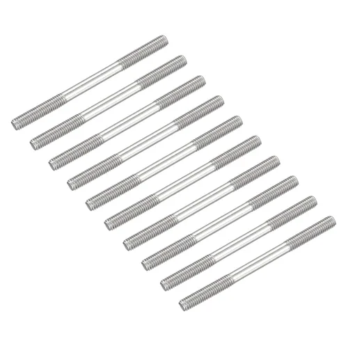 Vista 34 de METALLIXITY Tornillos de doble extremo (rosca M3, 0.787 in de longitud), 20 unidades, acero inoxidable 304, pernos de varilla roscados dobles