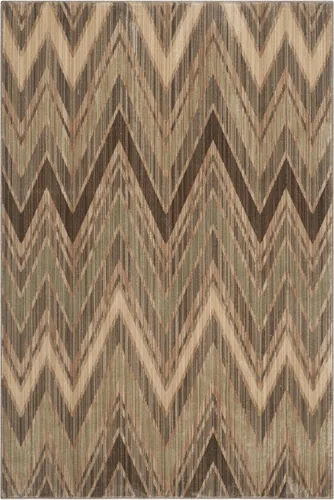 Vista 5 de SAFAVIEH Infinity Collection INF588V - Alfombra de pasillo, 2 x 8 pies, color gris pardo y beige, no desprende pelusa y de fácil cuidado, ideal