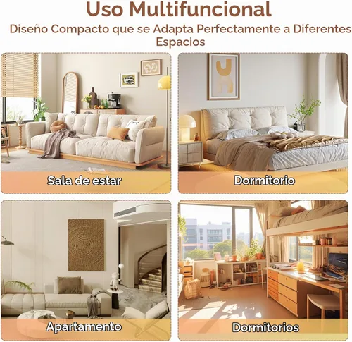 Vista 4 de HedoAjim Mesa de café de 24" de acrílico con tablero de madera blanca, mesa central minimalista y moderna de estilo cuadrado para la sala de estar