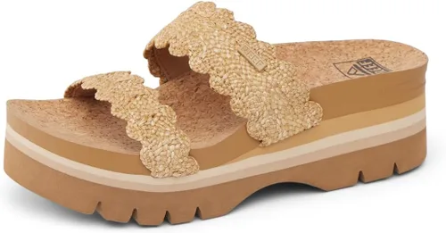 Vista 9 de REEF Sandalias Cushion Vista Higher Slide para mujer Negro