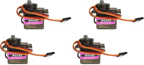 Vista 6 de 2 unids MG90S 0.32 oz Metal Gear Micro Tower Pro Servo actualizado SG90 Digital Micro Servos para RC Vehículo Helicóptero Barco Modelos de Coche