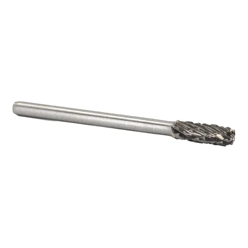 Vista 25 de Drill America SA-1 Rebaba de carburo/lima giratoria cilíndrica de doble corte para amoladora de troquel de 1/4" de diámetro x 5/8" de longitud