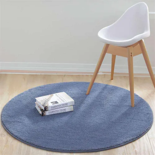 Vista 12 de Reyox Tapete de felpa suave para silla de oficina, tapete redondo antideslizante para oficina y hogar, alfombra absorbente para guardería