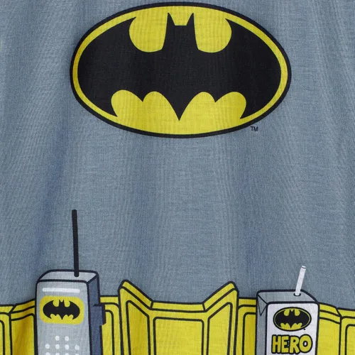 Vista 6 de BATMAN Pijamas para niños Conjunto de ropa de dormir de 4 piezas para niños, pantalones de pijama y camisas de dormir para niños grandes y niños