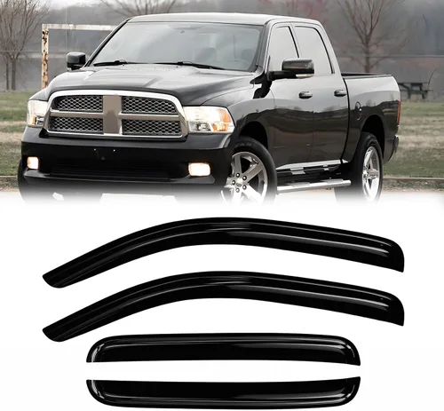 Vista 29 de Protectores de lluvia de ventana para Ford F150 SuperCab 2004-2014 2 piezas deflector de ventana para 09-14 F-150 con 2 puertas delanteras