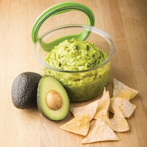 Vista 5 de ProKeeper Fresh Guacamole - Recipiente de plástico para almacenamiento de cocina con tapa hermética (verde), para guacamole y almacenamiento