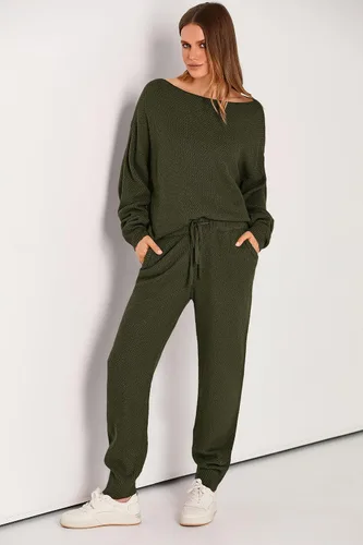 Vista 6 de PRETTYGARDEN Conjunto de 2 piezas para mujer, sudadera de manga larga y pantalones largos, ropa de descanso
