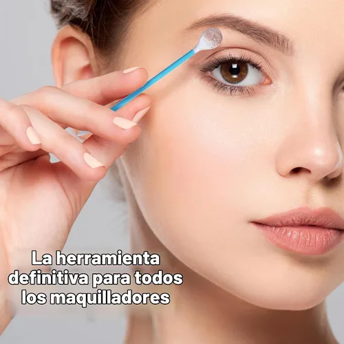 Vista 4 de Fran Wilson EYE TEES - Puntas de algodón de 80 unidades (paquete de 3) – Aplicador de maquillaje de precisión, hisopos de doble cara con extremos