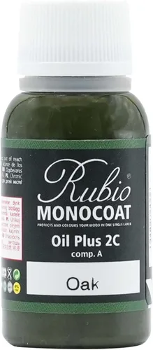Vista 68 de Rubio Monocoat Muestra de Tinte y Acabado para Madera - Niebla 5% Aceite Plus Parte A Aceite de linaza para madera de secado rápido y ecológico