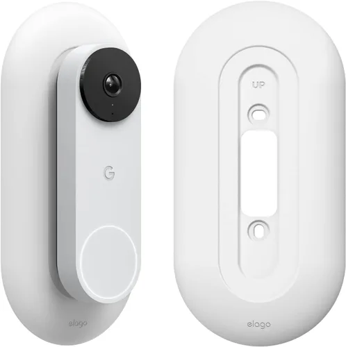 Vista 9 de elago Soporte para placa de pared para timbre de puerta Google Nest Hello Negro