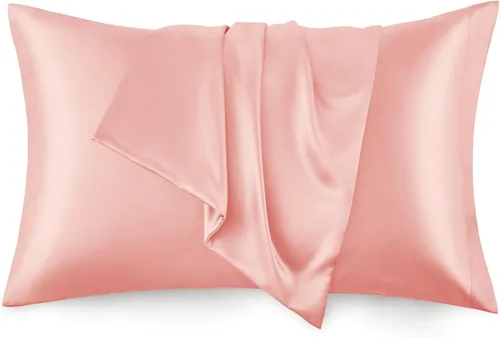 Vista 31 de Love's cabin Funda de almohada de satén para cabello y piel, similar a las fundas de almohada de seda, paquete de 2 fundas de almohada