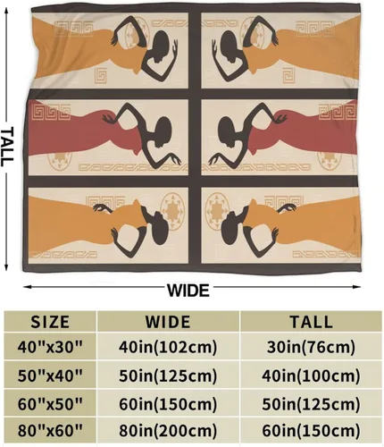Vista 4 de Ouqiuwa Hermosa manta vintage para mujeres afroamericanas, manta de franela de microfibra de felpa de 40 x 30 pulgadas para cama, sofá, campamento