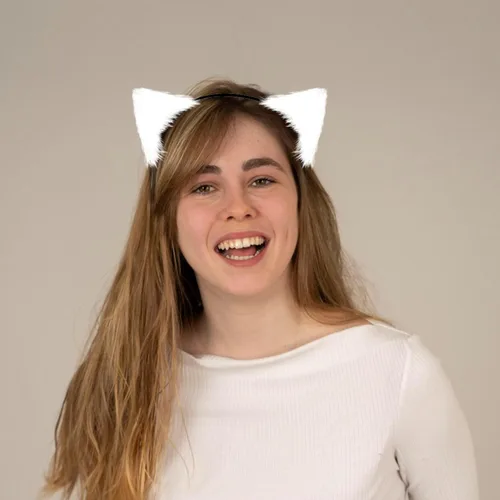 Vista 5 de HONGTEYA Cat Wolf Fox Dog Ears Headband Handmade Halloween Costume Cosplay Animal Furry Ears Goth Accessories for Women