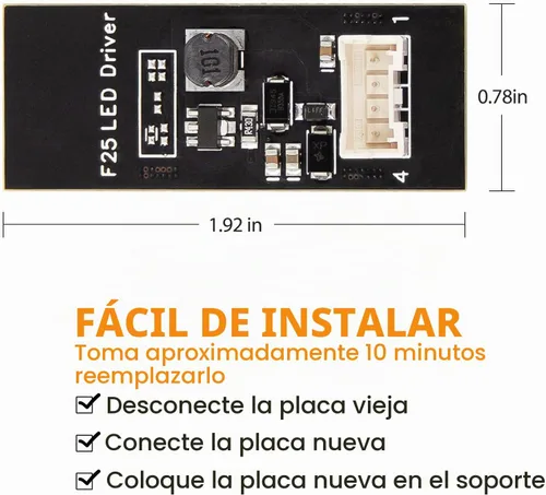 Vista 2 de TRISCO b003809.2 reemplazo, tablero de reparación de luz LED, luz trasera llevó chip